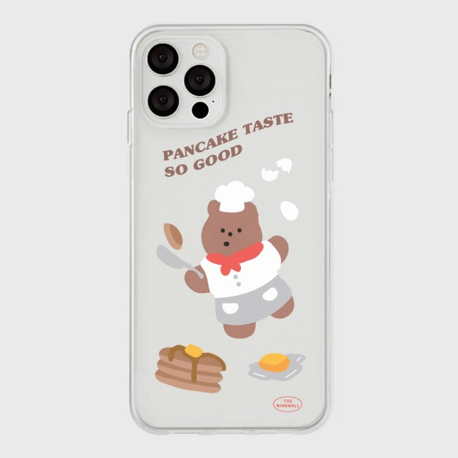｜THENINEMALL｜ One Gummy Pancake Clear Phone Case