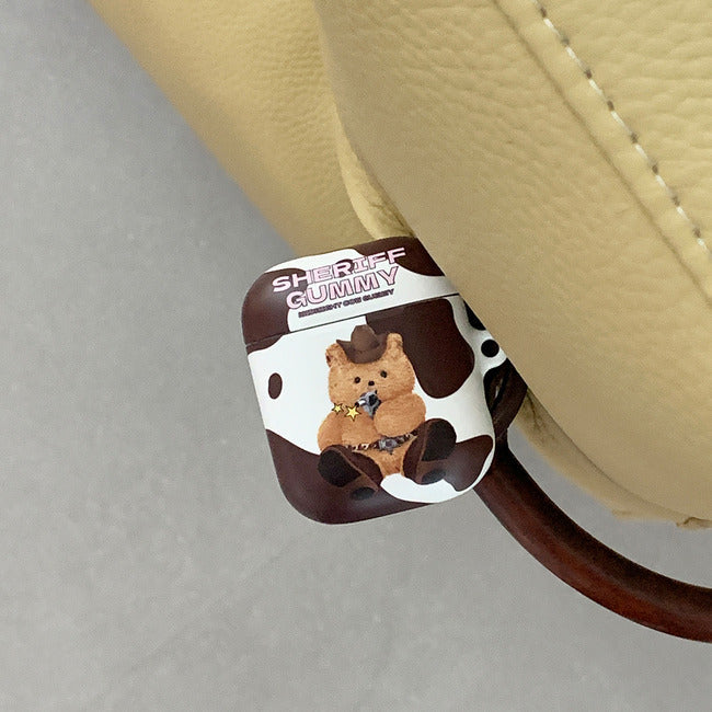 ｜THENINEMALL｜ Pattern Cowboy AirPods Hard Case