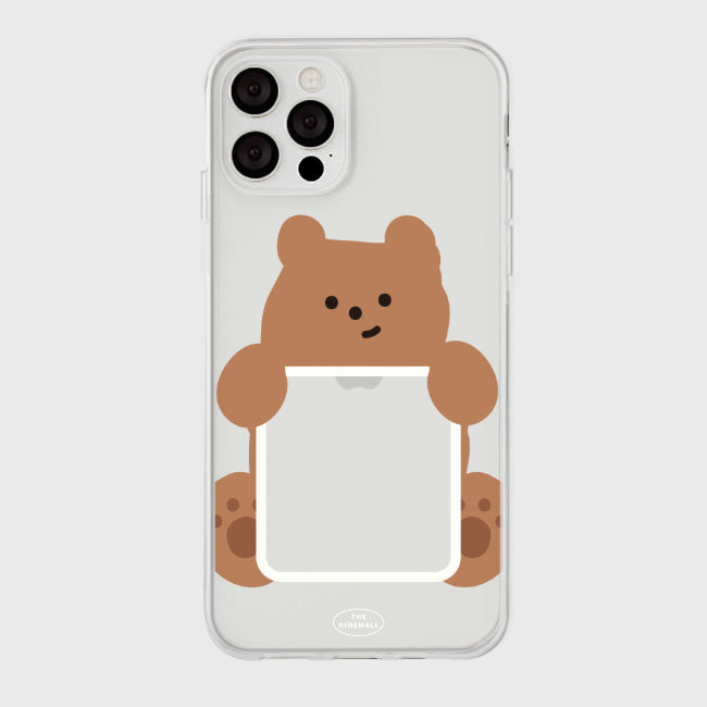 ｜THENINEMALL｜ Photo Gummy Clear Phone Case (2 types)