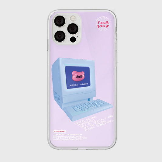 ｜THENINEMALL｜ Press Start Mirror Phone Case