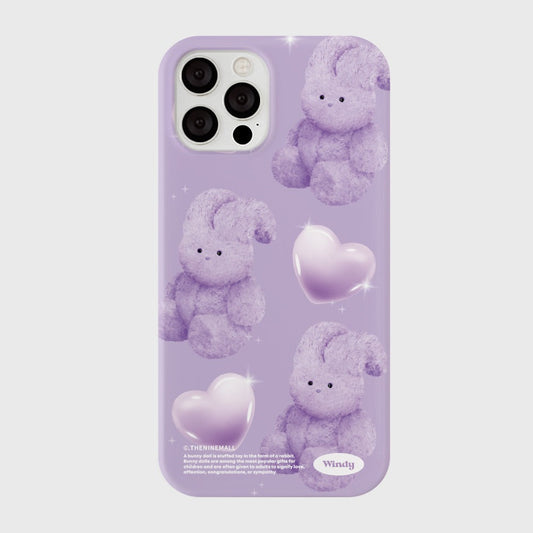 ｜THENINEMALL｜ Purple Heart Toy Windy Hard Phone Case (3 types)