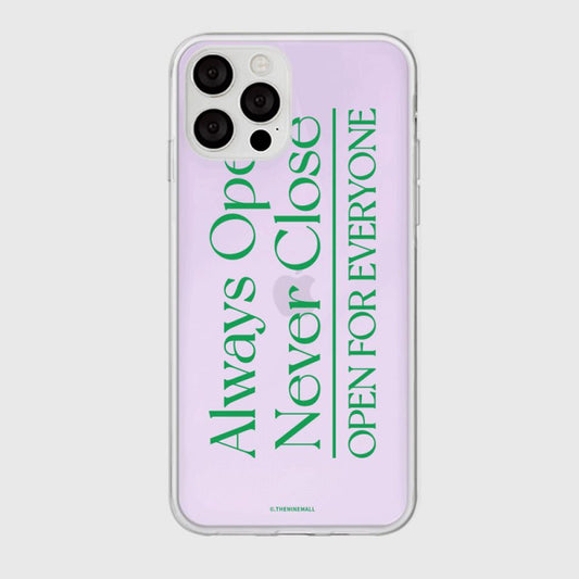 ｜THENINEMALL｜ Simple Always Open Mirror Phone Case