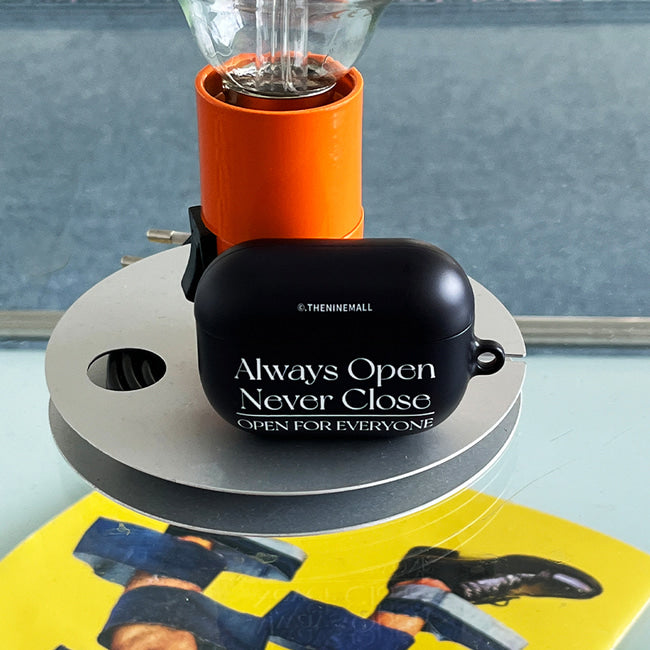 ｜THENINEMALL｜ Simple Always Open AirPods Hard Case