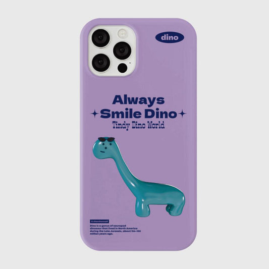 ｜THENINEMALL｜ Smile Dino Hard Phone Case (2 types)