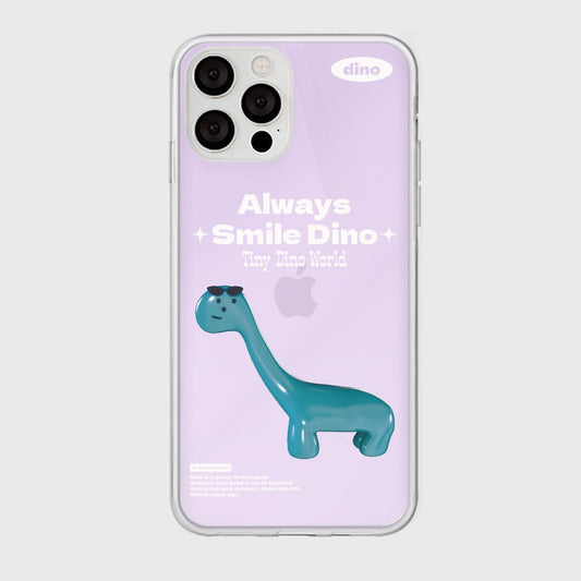 ｜THENINEMALL｜ Smile Dino Mirror Phone Case