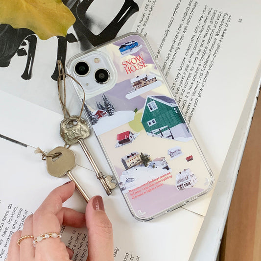 ｜Mademoment｜ Snow House Design Glossy Mirror Phone Case