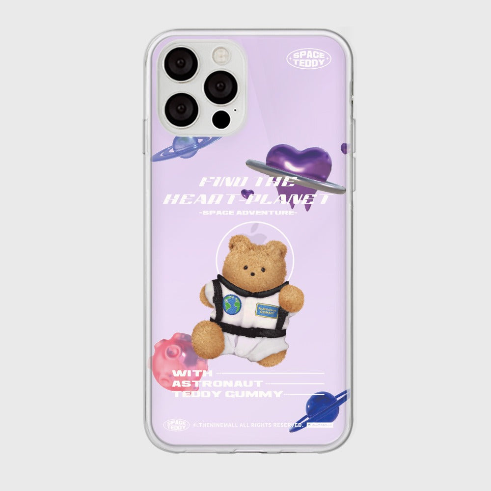 ｜THENINEMALL｜ Space Teddy Mirror Phone Case