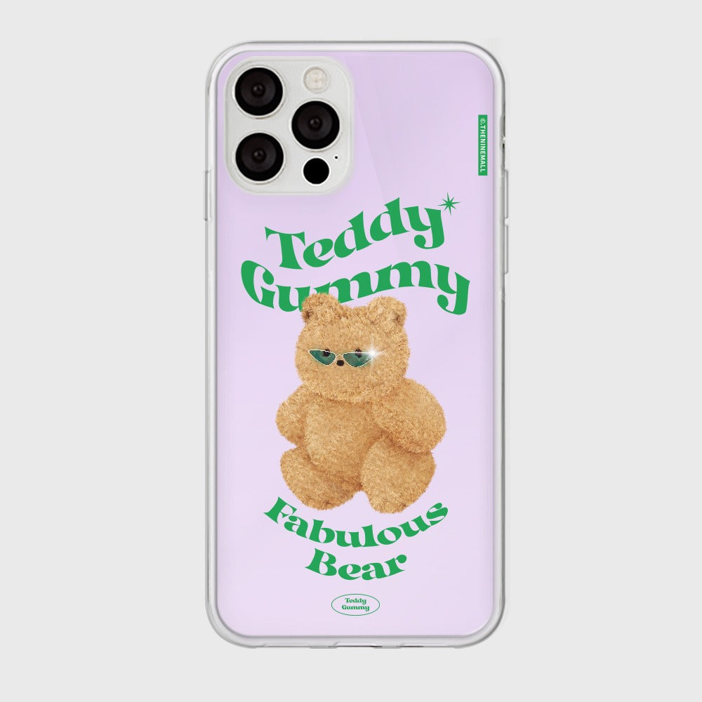 ｜THENINEMALL｜ Stand Fabulous Bear Mirror Phone Case
