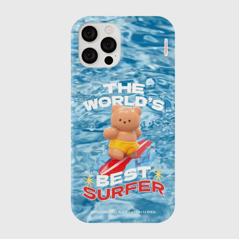 ｜THENINEMALL｜ Surfer Gummy Hard Phone Case (3 types)