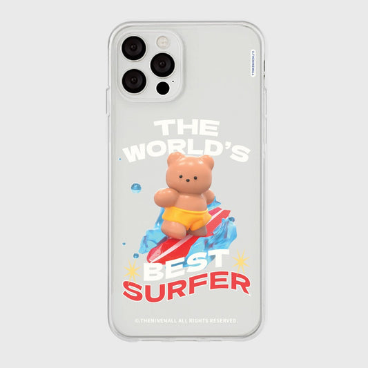 ｜THENINEMALL｜ Surfer Gummy Clear Phone Case (3 types)