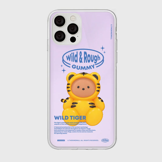 ｜THENINEMALL｜ Tiger Gummy Mirror Phone Case