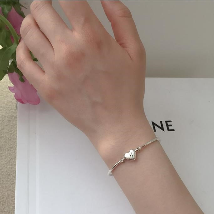 ｜moat｜ Union Initial Bracelet (silver925)