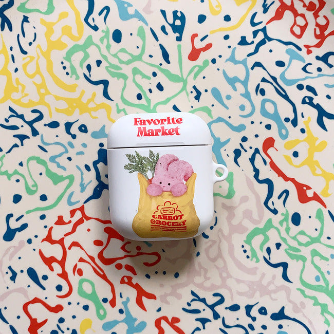 ｜THENINEMALL｜ Windys Favorite Market AirPods Hard Case